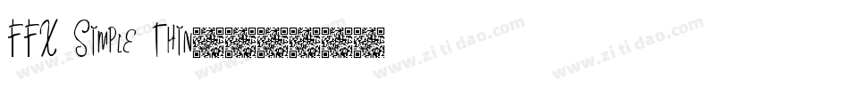 FFX Simple Thin字体转换